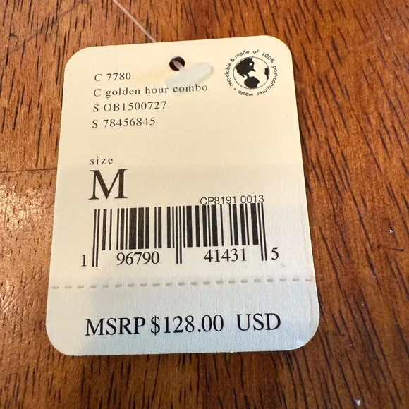 Free People sexy dress medium in marigold with blue print - Picture 5 of 6